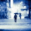 雪の日に早く出社する人と遅刻してくる人